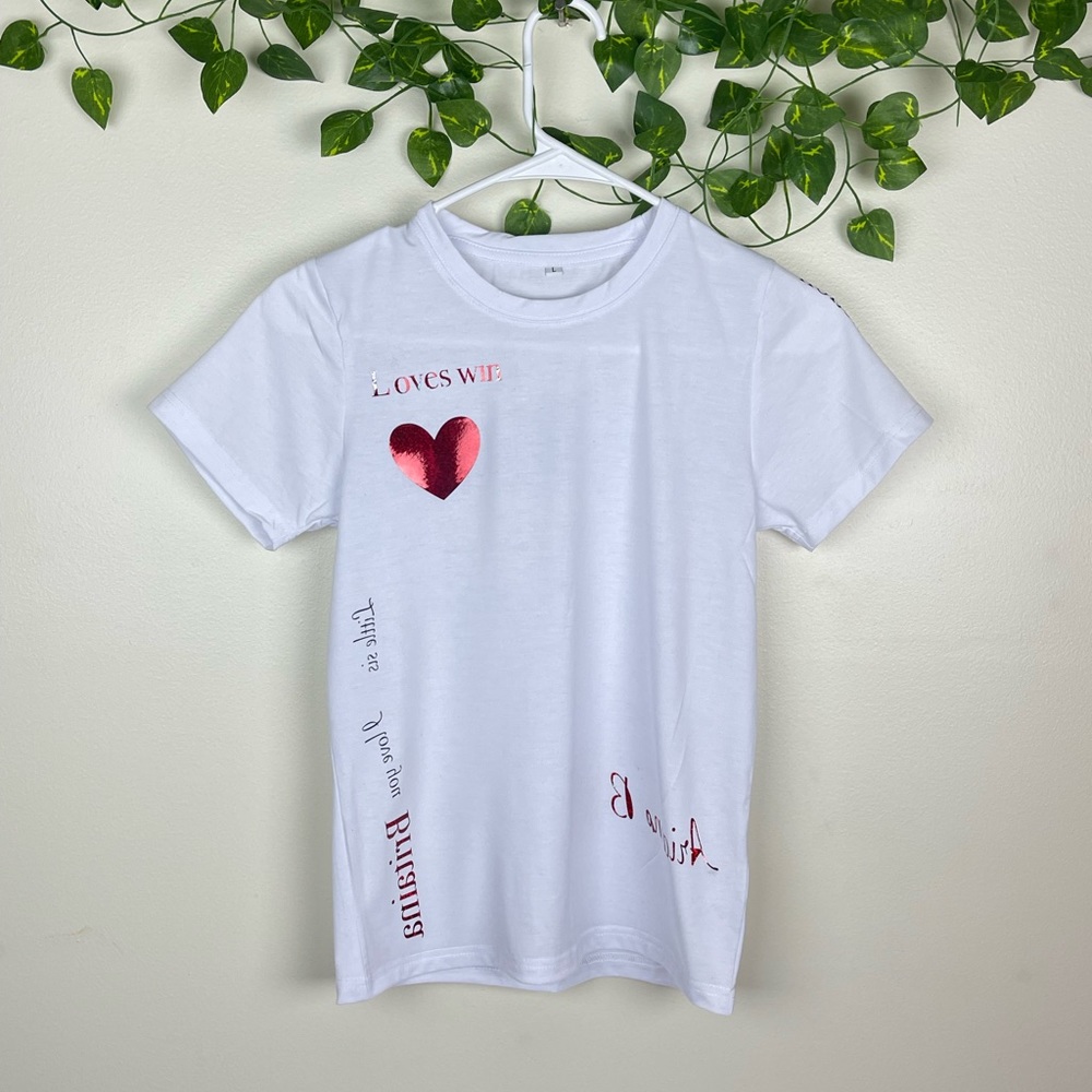 New custom made loves win tee -shirt